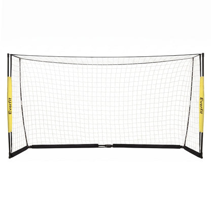 Everfit Portable Soccer Goal Net Fibreglass Polyester 12x6ft - Image 4