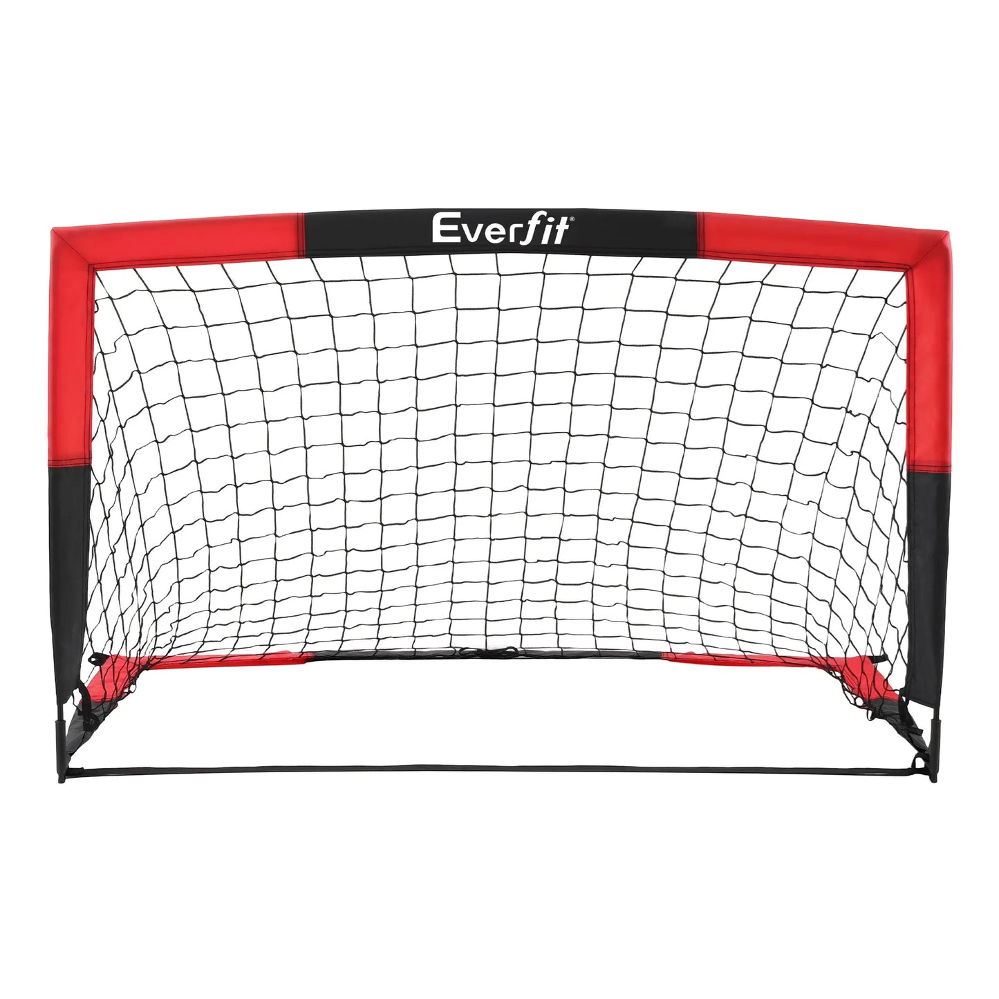 Everfit Pop Up Soccer Goal Nets Heavy Duty Portable Kids Training Set 2 Pcs Red - Image 3