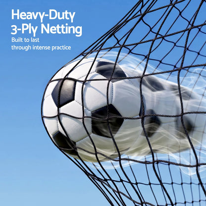 Everfit Pop Up Soccer Goal Nets Heavy Duty Portable Kids Training Set 2 Pcs Red - Image 4