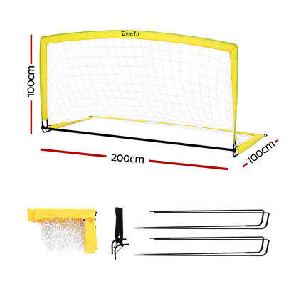 Everfit 2m Football Soccer Net Portable Goal Net Rebounder Sports Training - Image 2