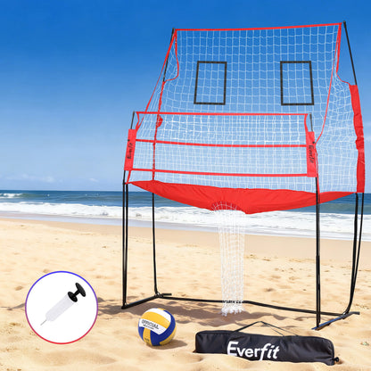 Everfit 8ft Volleyball Net Training Equipment Adjustable Height Portable with Ball and Bag - Image 7