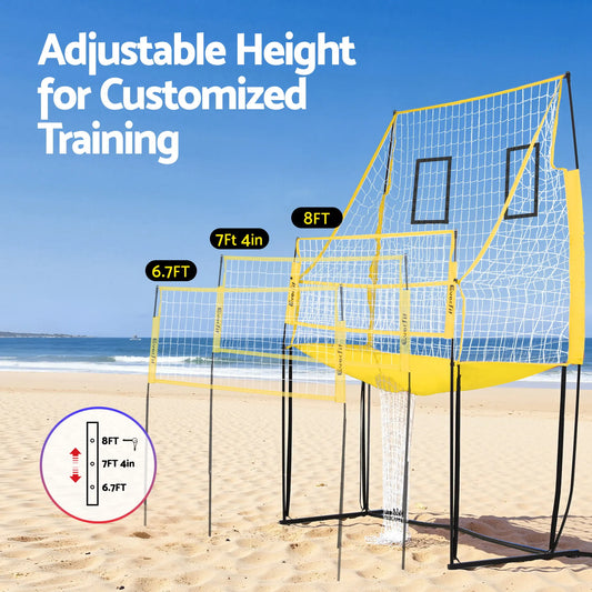 Everfit 8ft Volleyball Net Free-standing Adjustable Height Portable with Ball and Bag - Image 4