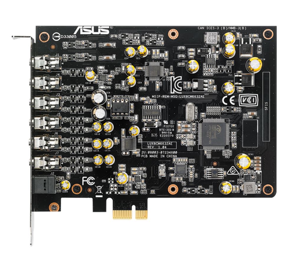 ASUS Xonar AE 7.1 PCIe Gaming Sound Card 192kHz/24-bit Hi-Res Audio Quality, 150ohm headphone amp... - Image 2
