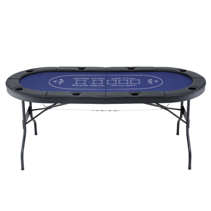 Poker Table Top Folding Poker Table 8 Player 183cm - Image 3
