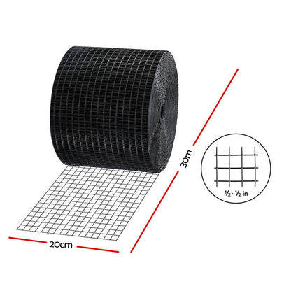 Gardeon 20cm x 30M Solar Panel Bird Guard Mesh Critter Guard Roll Kit with Rust-Proof PVC Coating - Image 2