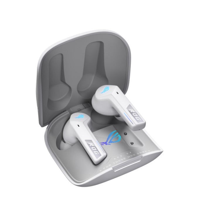 ASUS ROG Cetra True Wireless SpeedNova White, Dual-Mode, Bone-Conduction AI Microphones, Up to 46...