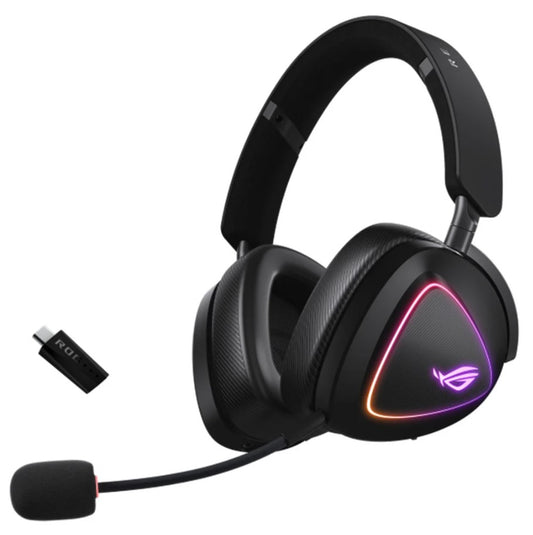 ASUS ROG DELTA II Tri-mode Wireless Gaming Headset, ROG SpeedNova, 50mm Titanium Drivers, Up to 1...