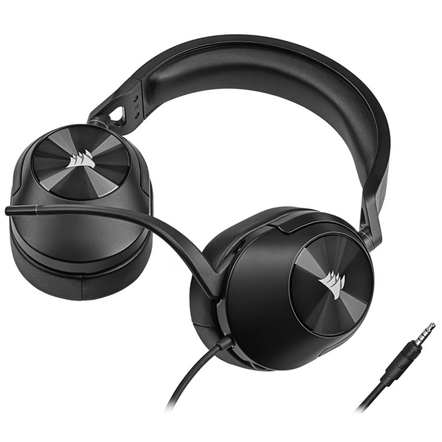 Corsair HS55 STEREO Wired Gaming Headset - Carbon, 50mm drivers, 20Hz–20kHz, wired 3.5mm stereo,... - Image 3