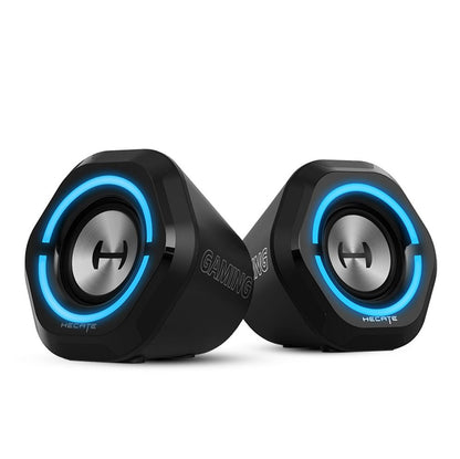 Edifier G1000 Gaming 2.0 Speakers System - Bluetooth V5.0/ USB Audio/ AUX Input/RGB 10 Light Effe...