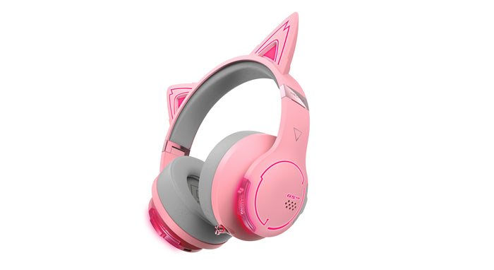 Edifier G5BT Cat Pink Hi-Res Bluetooth Gaming Headset with Hi-Res, Low Latency 45ms (+5ms), RGB L... - Image 2