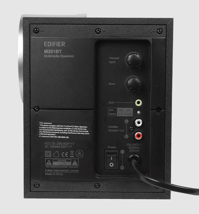 Edifier M201BT BLACK Multimedia Computer Speaker System Bluetooth V5.0 - Speakers, Headsets  Mic - Image 3