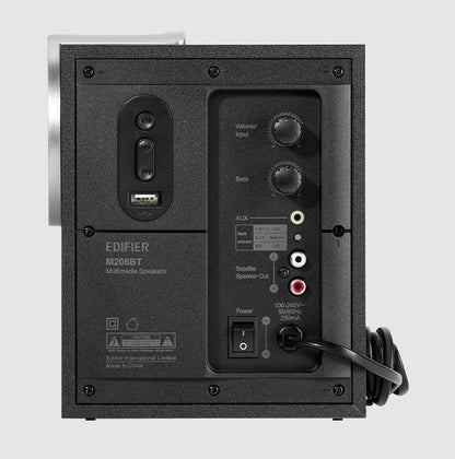Edifier M206BT BLACK Multimedia Bluetooth 5.0 Speaker R/L: 210Hz - 20kHz  SW: 63Hz - 206Hz  AUX,... - Image 4