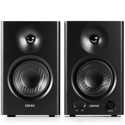 Edifier MR4 Studio Monitor - Smooth Frequency, 1' Silk Dome Tweeter, 4'  Diaphragm Woofer, Wooden...