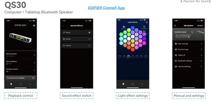 Edifier QS30 Black GTM Deck Version 03 Computer / Tabletop Bluetooth Speaker 2.5W*2 (RMS) total o... - Image 3