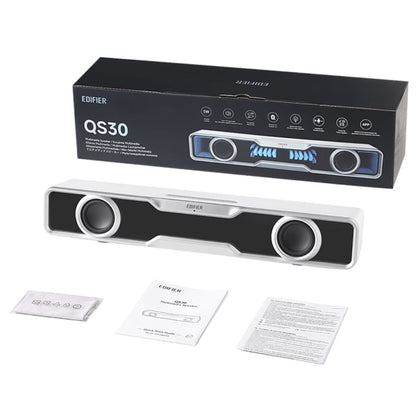Edifier QS30 White GTM Deck Version 03 Computer / Tabletop Bluetooth Speaker 2.5W*2 (RMS) total o...
