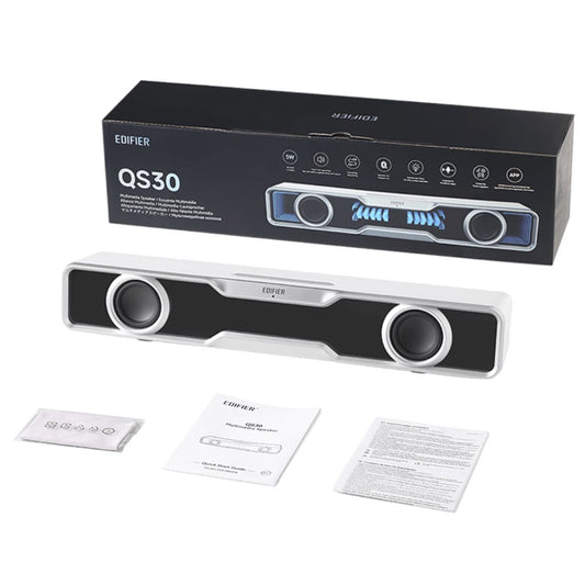 Edifier QS30 White GTM Deck Version 03 Computer / Tabletop Bluetooth Speaker 2.5W*2 (RMS) total o...