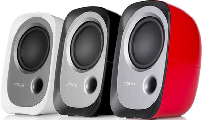 Edifier R12U USB Compact 2.0 Multimedia Speakers System (White) - 3.5mm AUX/USB/Ideal for Desktop...