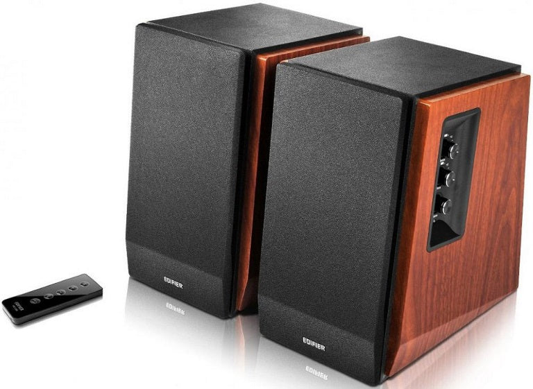 Edifier R1700BT Bluetooth Lifestyle Bookshelf Studio Speakers Brown - BT/Dual 3.5mm AUX/Limited D... - Image 2