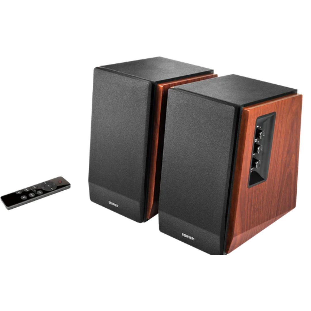 Edifier R1700BTS Bluetooth Bookshelf Speakers 66W RMS DUAL RCA INPUTS - BROWN - Speakers, Headset... - Image 2