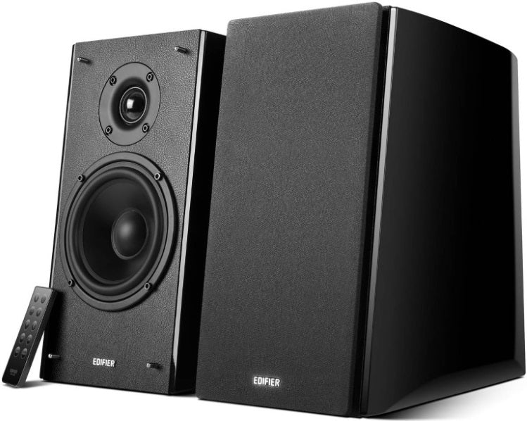 Edifier R2000DB Powered Bluetooth Bookshelf Speakers 25mm Eagle Eye tweeters High-gloss piano des...