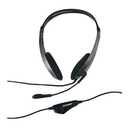 Verbatim Multimedia Headset with Microphone - 3.5mm Jack, Wide Frequency Stereo, 40mm Drivers, Co... - Image 2