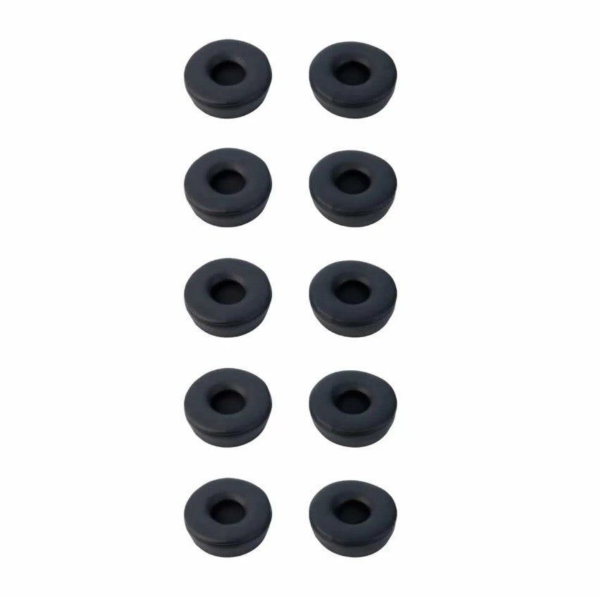 Jabra Engage Ear Cushions, Black, 5 Pairs, for Stereo Headsets (14101-60), Black leatherette ear...