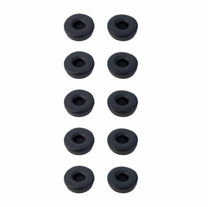 Jabra Engage Ear Cushions, Black, 5 Pairs, for Stereo Headsets (14101-60), Black leatherette ear...