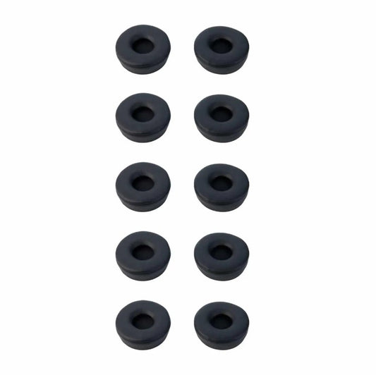 Jabra Engage Ear Cushions, Black, 5 Pairs, for Stereo Headsets (14101-60), Black leatherette ear...