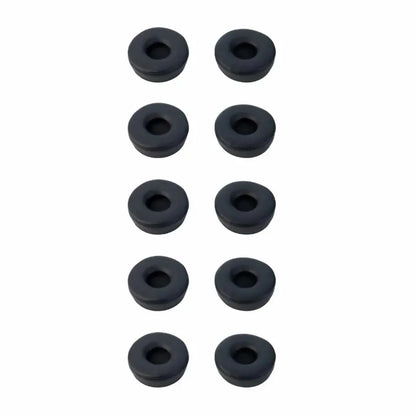 Jabra Engage Ear Cushions, Black, 5 Pairs, for Stereo Headsets (14101-60), Black leatherette ear...