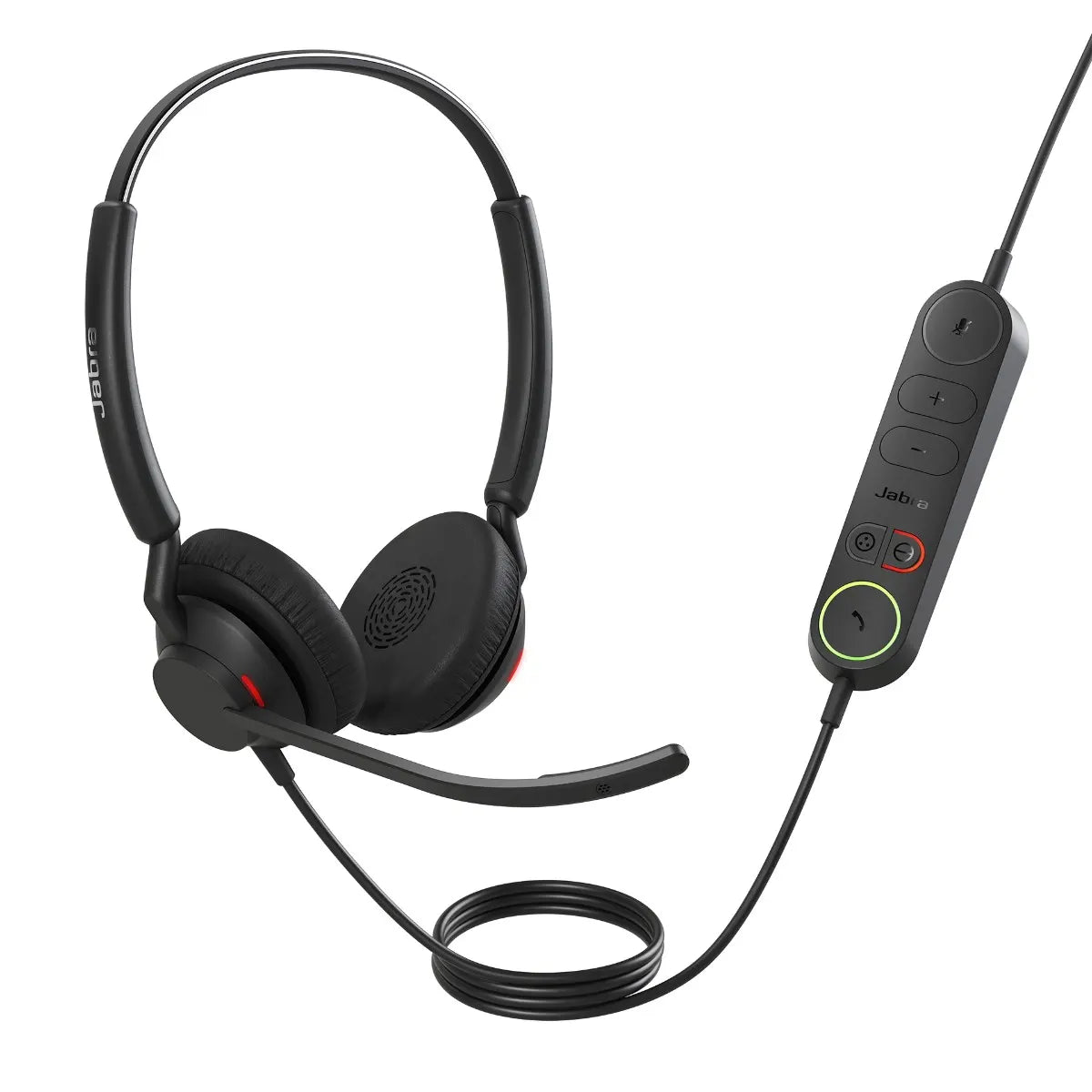 Jabra Engage 40 (Inline Link) UC Dual USB-C/A Corded Headsets, Lightweight  sturdy, Double the mi...