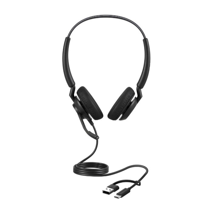 Jabra Engage 40 (Inline Link) UC Dual USB-C/A Corded Headsets, Lightweight  sturdy, Double the mi... - Image 4