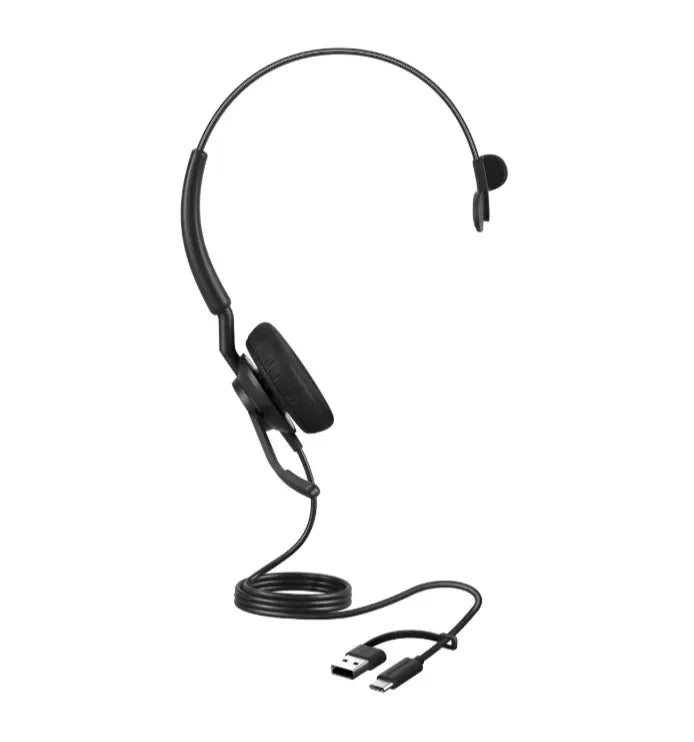 Jabra Engage 40 (Inline Link) MS Teams Mono USB-C/A Corded Headsets, Lightweight  sturdy, Double... - Image 2