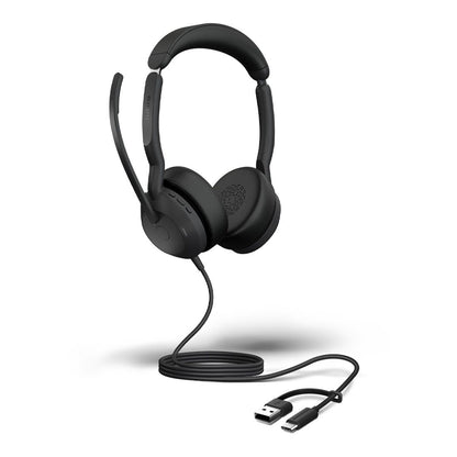 Jabra Evolve2 50, USB C/A UC Stereo Headset, Bluetooth®, 4 microphones, Active Noise Cancellation... - Image 2