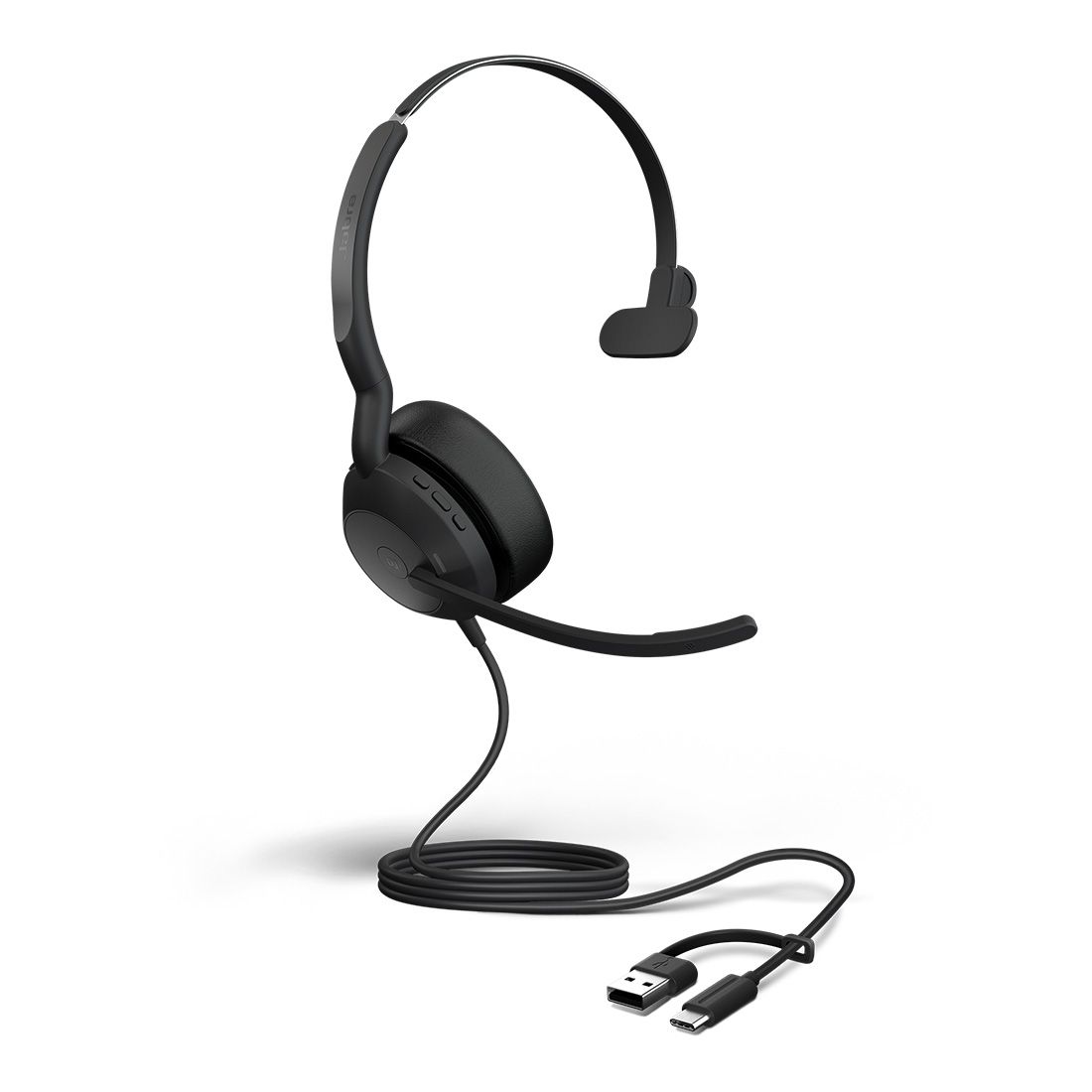 Jabra Evolve2 50, USB C/A MS Mono Headset, Bluetooth®, 4 microphones, Active Noise Cancellation,... - Image 2