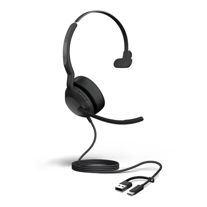 Jabra Evolve2 50, USB C/A MS Mono Headset, Bluetooth®, 4 microphones, Active Noise Cancellation,... - Image 2