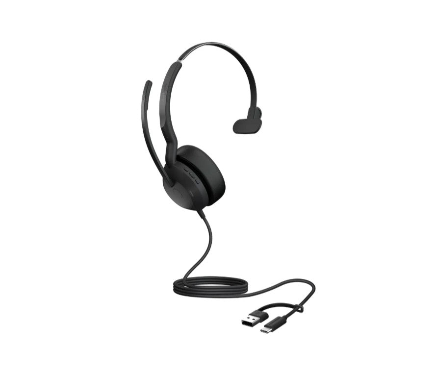 Jabra Evolve2 50, USB C/A UC Mono Headset, Bluetooth®, 4 microphones, Active Noise Cancellation,... - Image 4