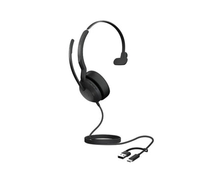 Jabra Evolve2 50, USB C/A UC Mono Headset, Bluetooth®, 4 microphones, Active Noise Cancellation,... - Image 4