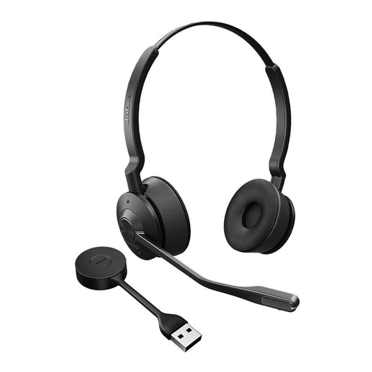 Jabra Engage 55 SE, Stereo, Link400a, UC DECT Headset, 150m Wireless Range, Noise Cancelling, Fle...