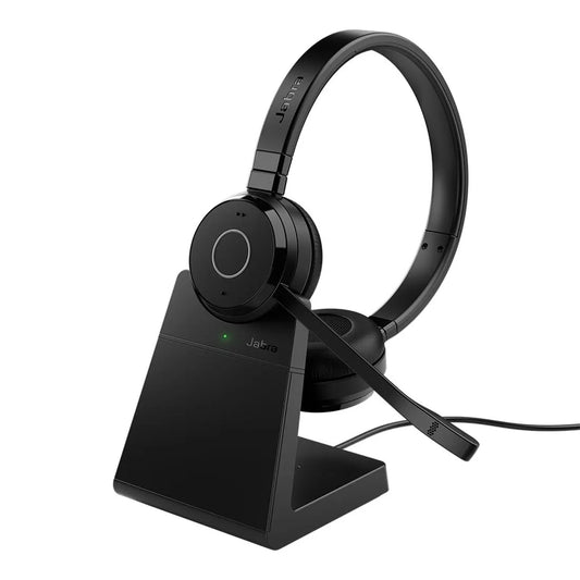 Jabra Evolve 65 TE Link390a Teams Stereo Stand Bluetooth Headset, 16-hour battery life, 30-metre...