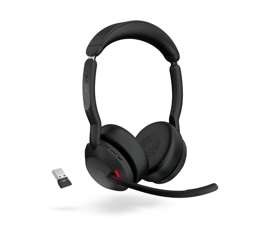 Jabra Evolve2 55 USB A Stereo Teams Active Noise Cancellation, Link 380 Bluetooth® Adapter ,30m W... - Image 2