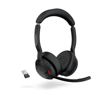 Jabra Evolve2 55 USB A Stereo Teams Active Noise Cancellation, Link 380 Bluetooth® Adapter ,30m W... - Image 2