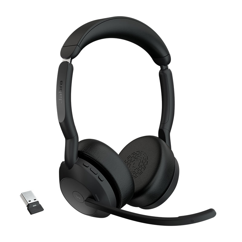 Jabra  Evolve2 55, USB A, Stereo, UC, Active Noise Cancellation (ANC), Link 380 Bluetooth® Adapte... - Image 2