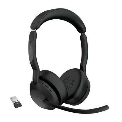 Jabra  Evolve2 55, USB C, Stereo, UC, Active Noise Cancellation (ANC), Link 380 Bluetooth® Adapte... - Image 2