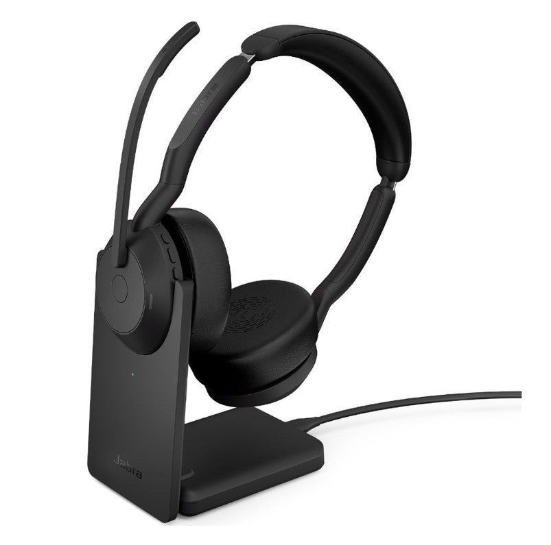 Jabra  Evolve2 55 Link380a UC Stereo Stand USB-A, Link 380 Bluetooth® Adapter ,30m Wireless Range...