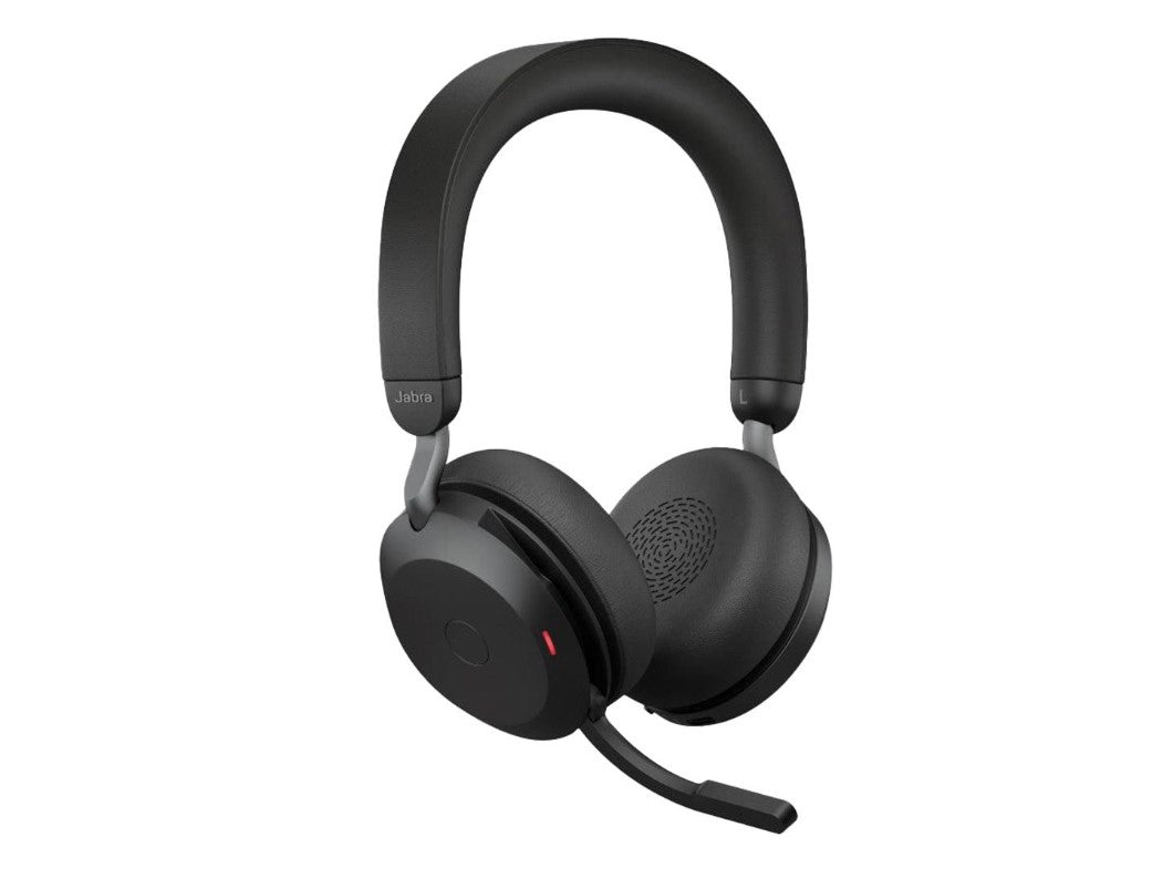 Jabra Evolve2 75 USB-C Link380a MS Stereo Black, 8-Mic Technology, 36 Hours Battery  Fast Charge,...