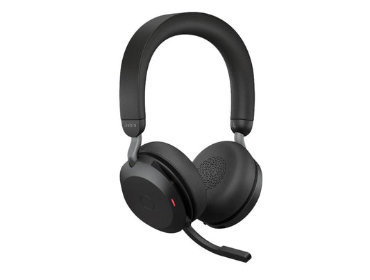 Jabra Evolve2 75 USB-C Link380a MS Stereo Black, 8-Mic Technology, 36 Hours Battery  Fast Charge,...