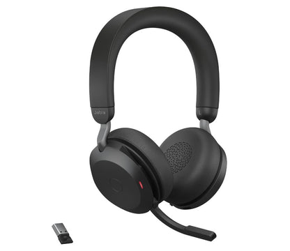 Jabra Evolve2 75 USB-C Link380a UC Stereo Black, 8-Mic Technology, 36 Hours Battery  Fast Charge,...