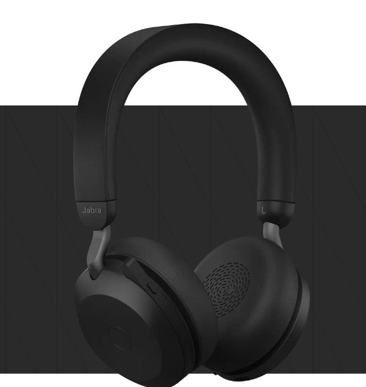 Jabra Evolve2 75 USB-C Link380a UC Stereo Stand Black, 8-Mic Technology, 36 Hours Battery  Fast C... - Image 4