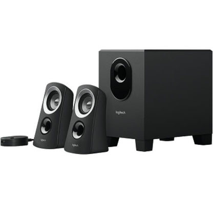 Logitech Z313 Speakers 2.1 2.1 Stereo,Compact Subwoofer Rich sound Simple setup Easy controls - Ideal for Notebook Laptop Desktop PC