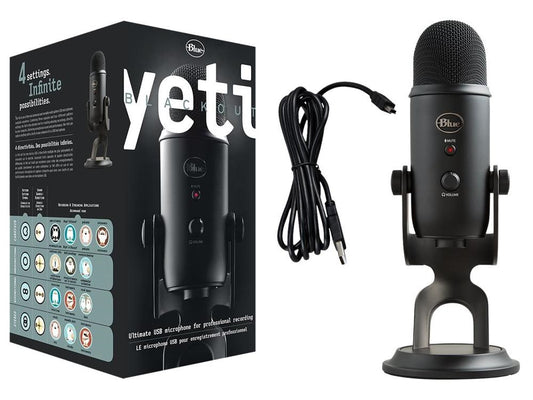(LS)Logitech YETI Premium Multi-Pattern USB Microphone with Blue VO!CE 2-Year Limited Hardware Wa...